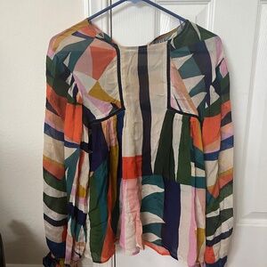 Anthropologie Miranda  - Blink London Peasant Blouse